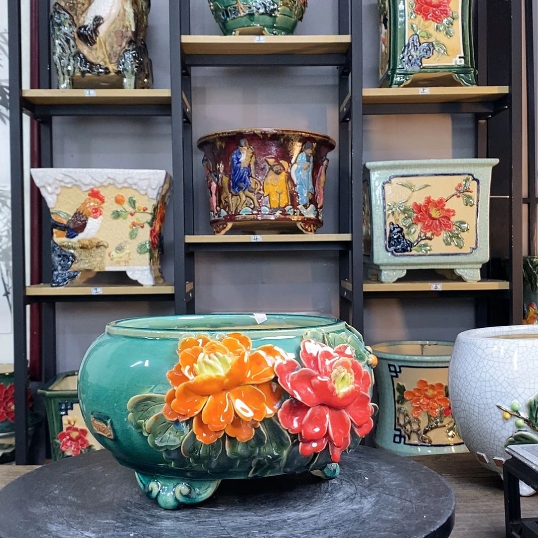 紫砂花盆^*．3。