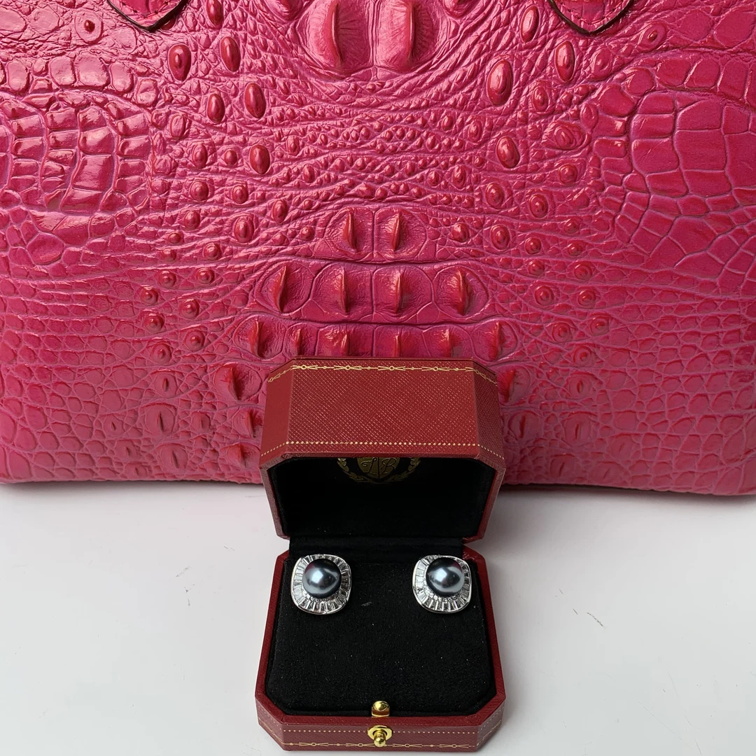 4061【耳环】灰色气质优雅女士耳环ERH