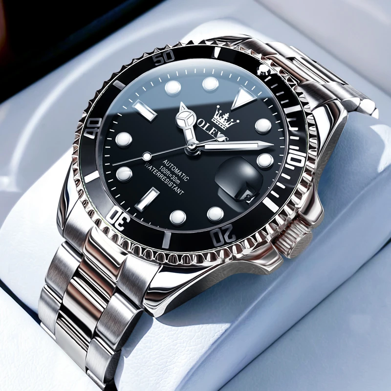 名表认证劳力土男士手表男款黑水鬼全自动机械表瑞士防水夜光腕表