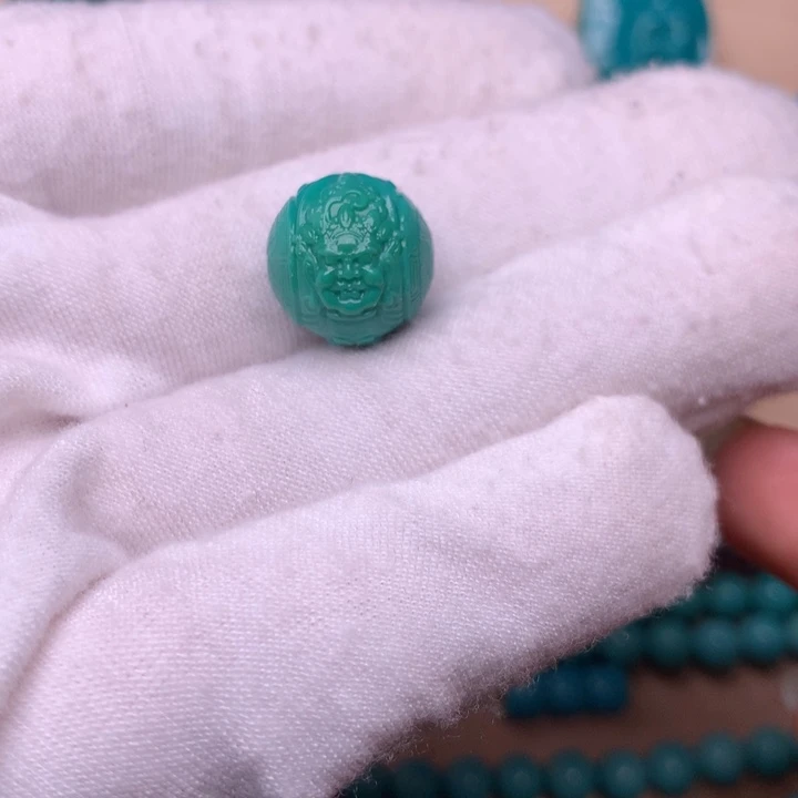 绿松石黄财神12.7未镶嵌