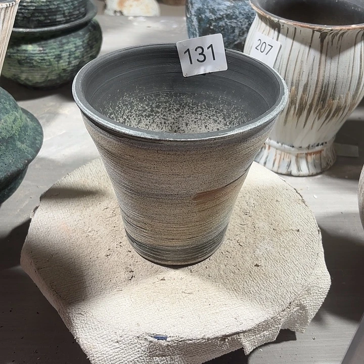 陶摆件高14.5，口14，有孔，131