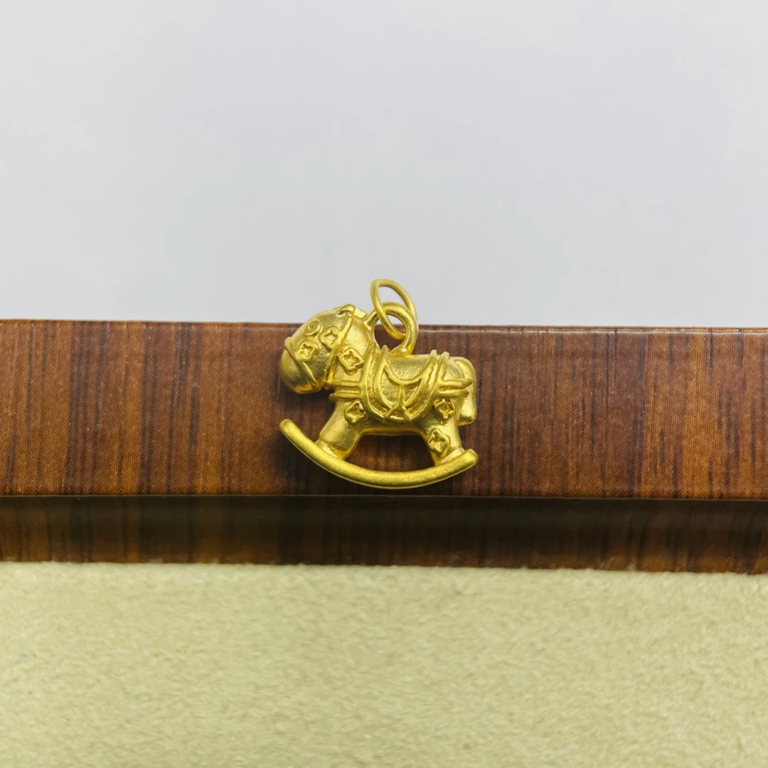 君潮黄金足金999素金大木马DP0998-0490