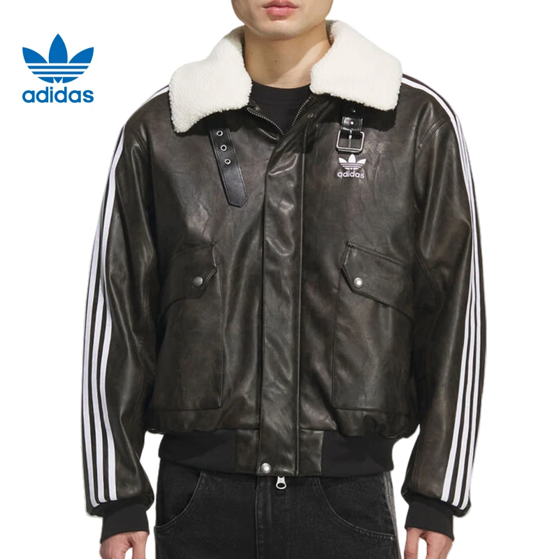 adidas阿迪达斯【华】三叶草男子运动休闲棉服外套KF3691