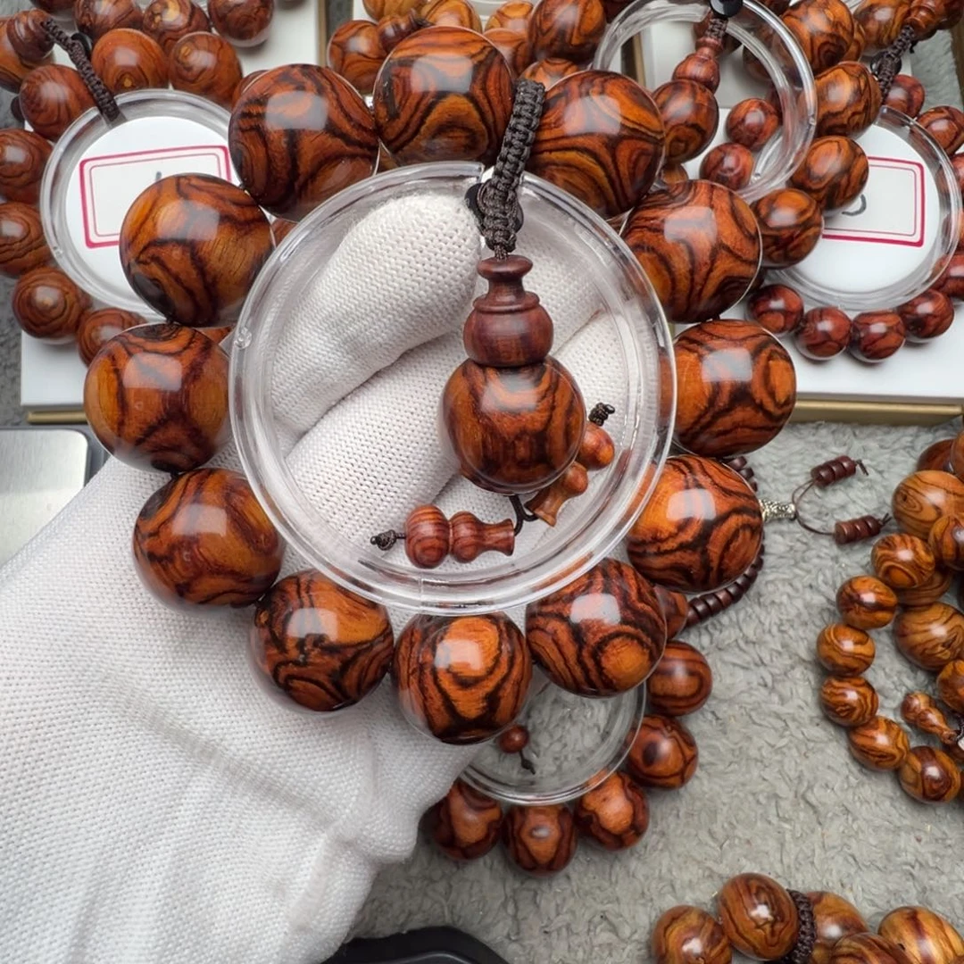 小***面手串/手链黄花梨/降香黄檀2.0黄花梨精品对眼鬼脸手串