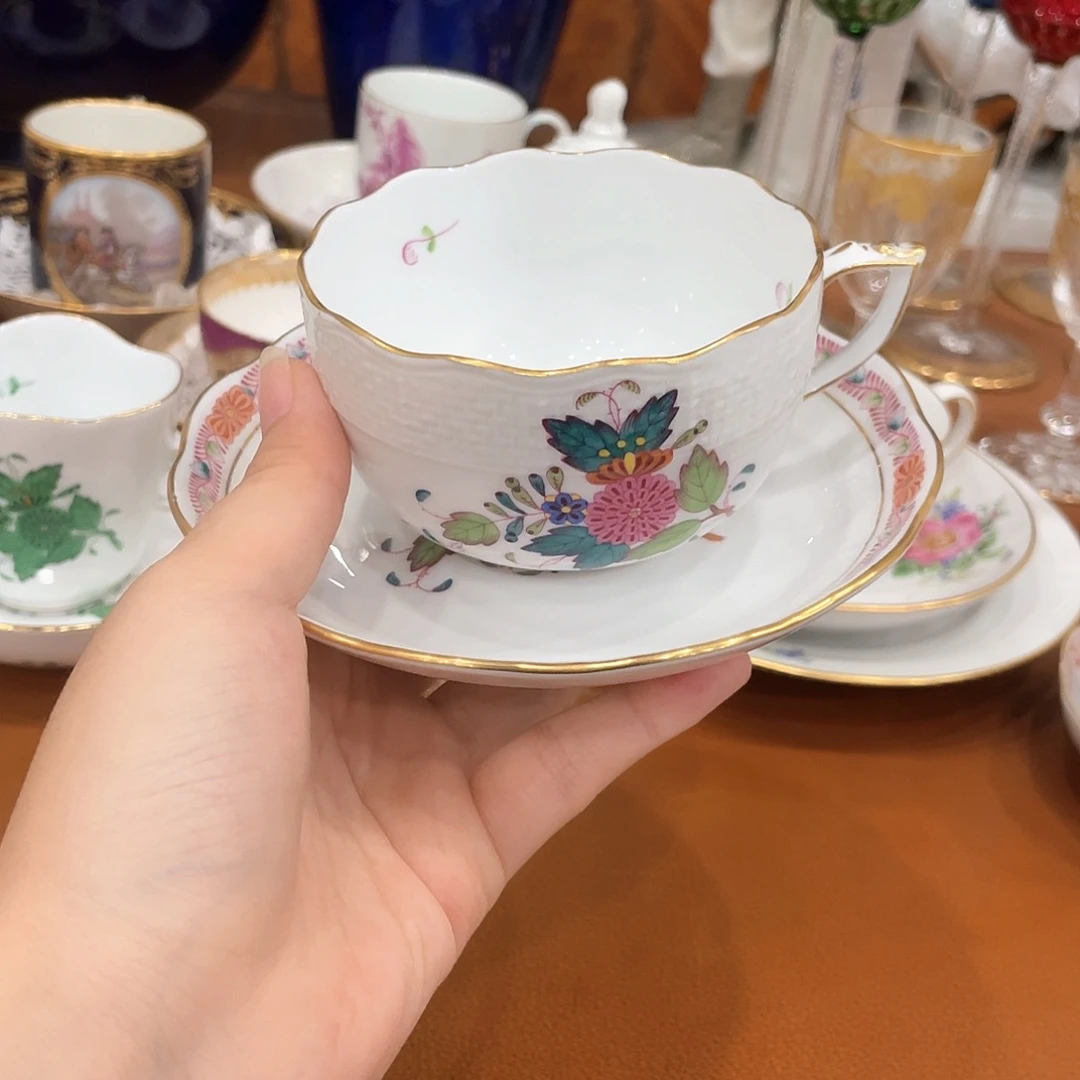 摆件中古赫伦红茶杯