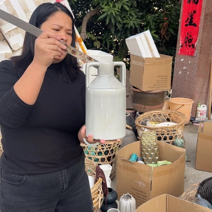 瓶高度26厘米口径4厘米微瑕捡漏