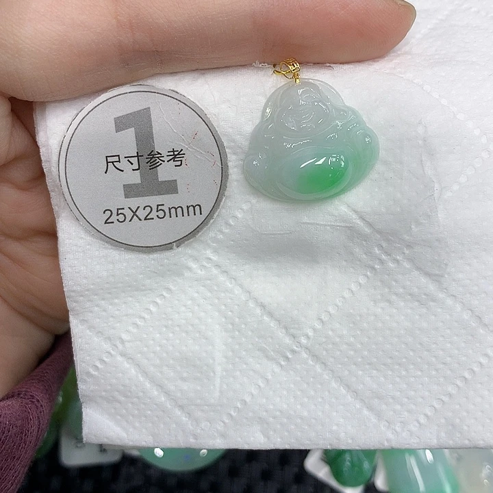 颈饰18K金镶嵌翡翠123456778888