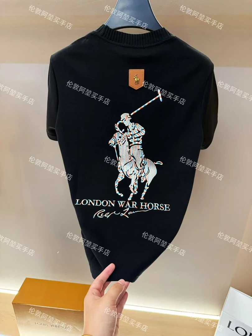 男士夏季新款轻奢休闲百搭修身时尚半袖K859