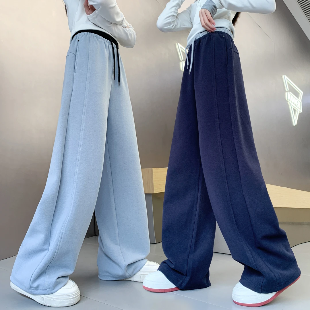 女童裤子春秋小女孩宽松运动裤中大童2025新款秋季儿童洋气休闲裤