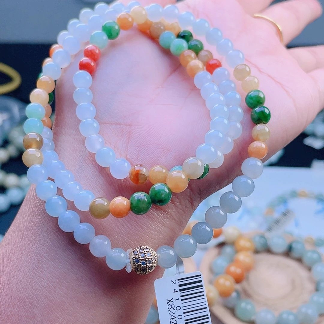 定制翡翠未镶嵌珠串