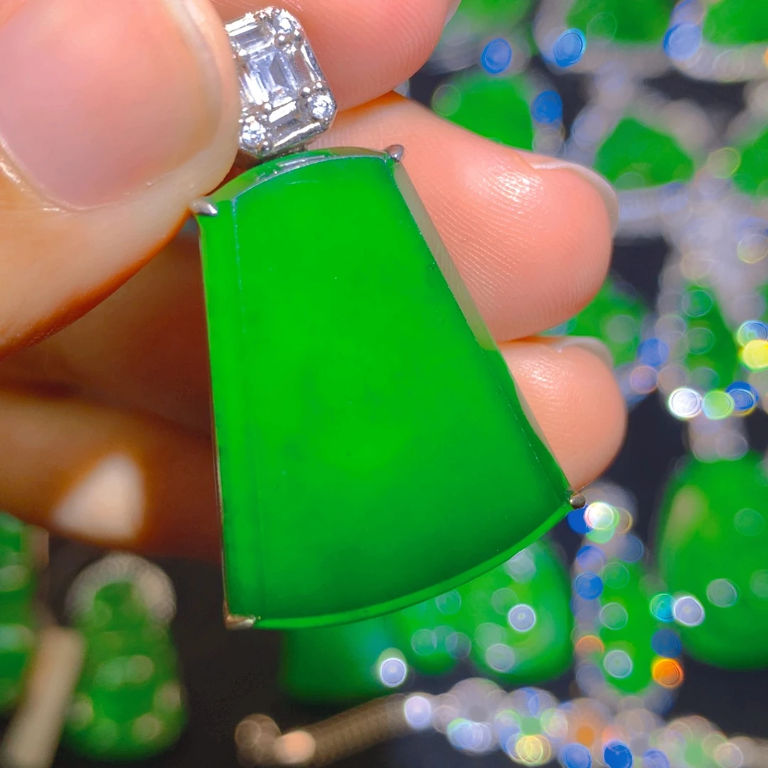 翡翠银S925镶嵌颈饰