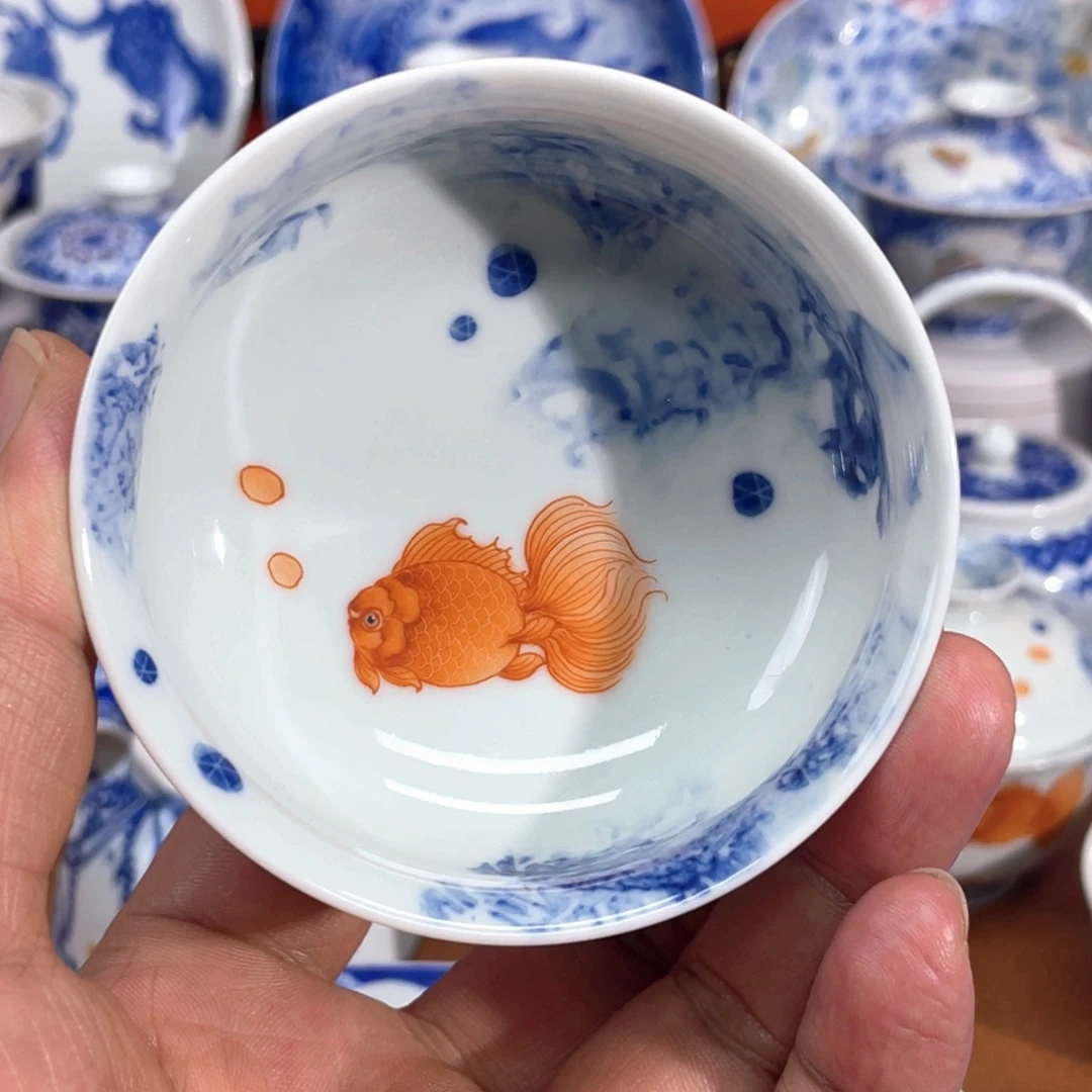 （釉艺堂）金玉满堂普洱杯