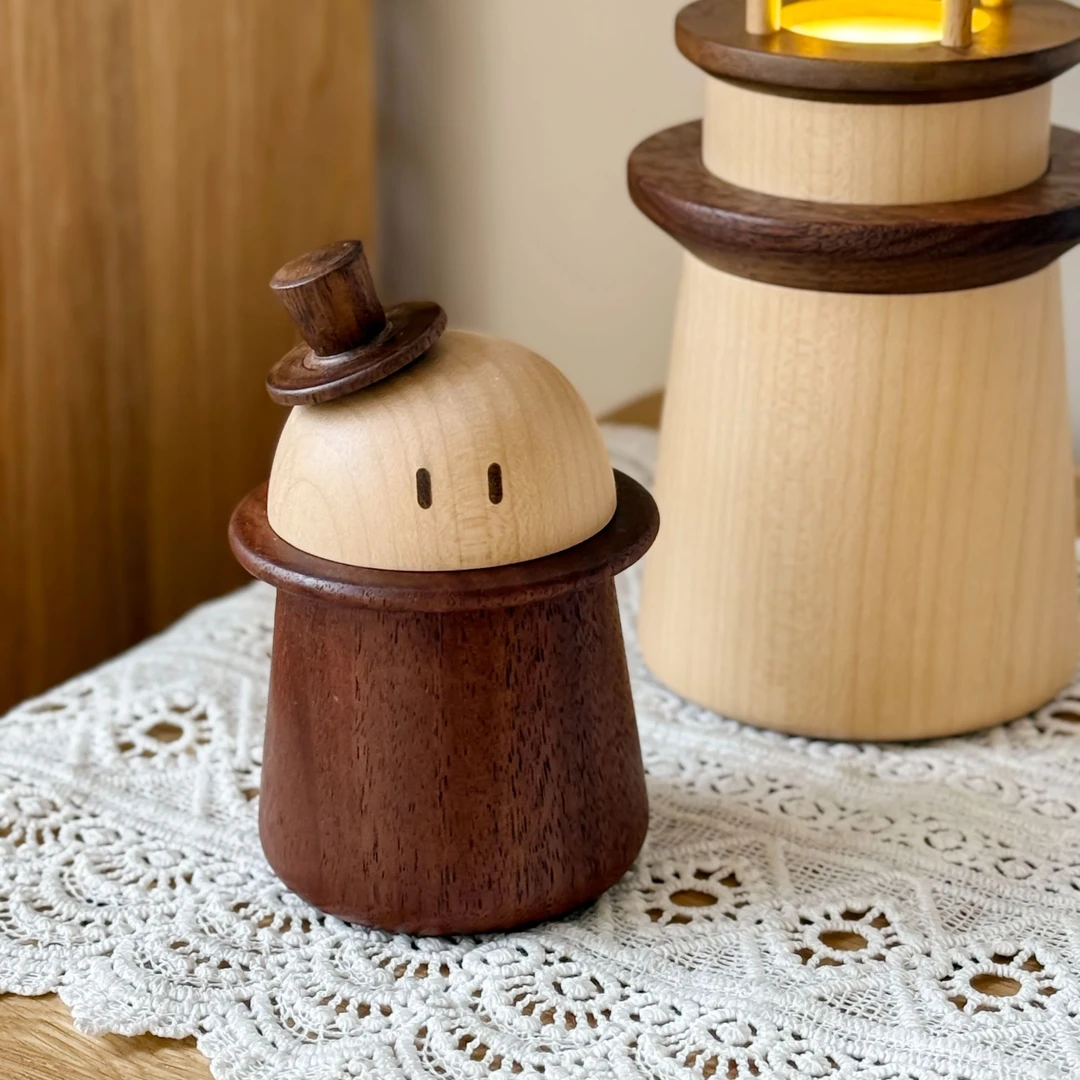 礼帽先生牙签盒创意高颜值家具家用便携摆件