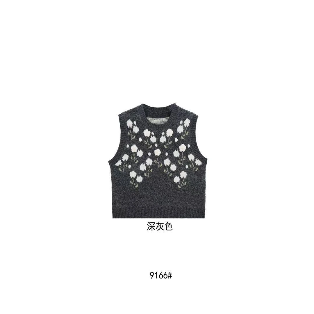 杨杨 时尚小花马甲9166