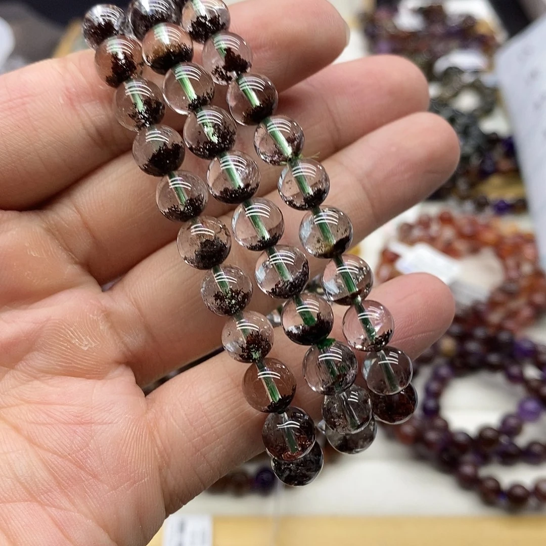 水晶手串未镶嵌多样性发货发一条