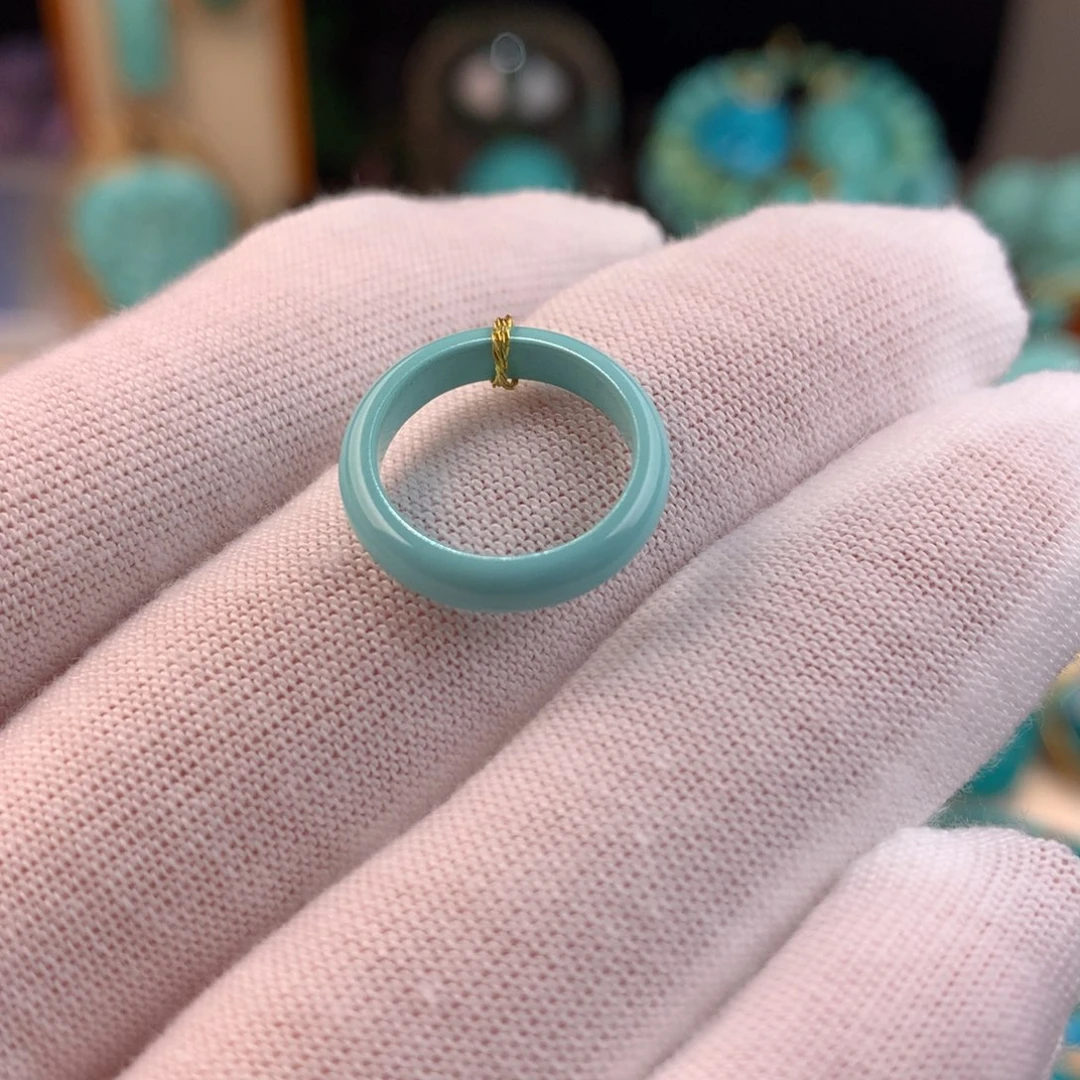 绿松石未镶嵌跑环内径卡12.5