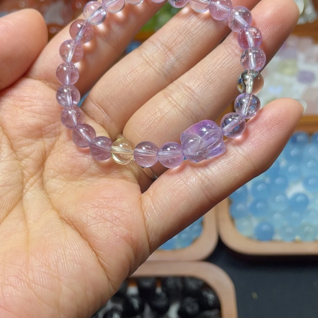 未镶嵌水晶手链紫水