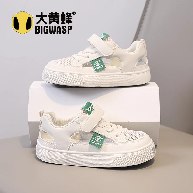 大黄蜂童鞋儿童小白鞋2025春夏新款男女童校园板鞋休闲鞋防滑潮鞋