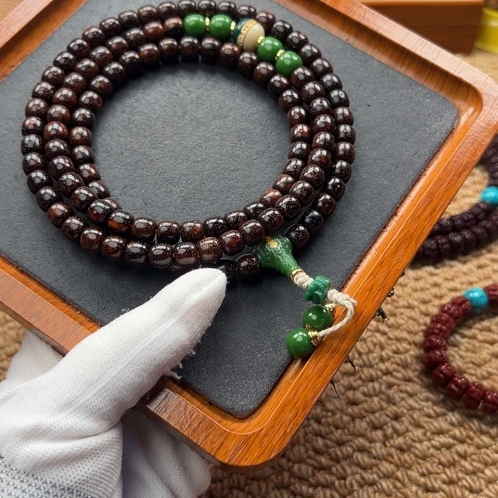 草***鹰吊坠星月菩提精品