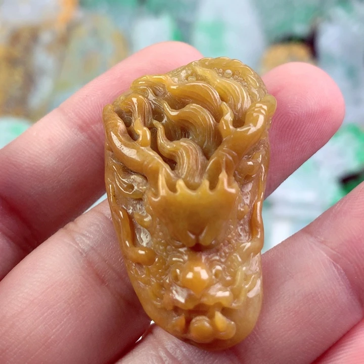 翡翠未镶嵌吊坠(不含链)