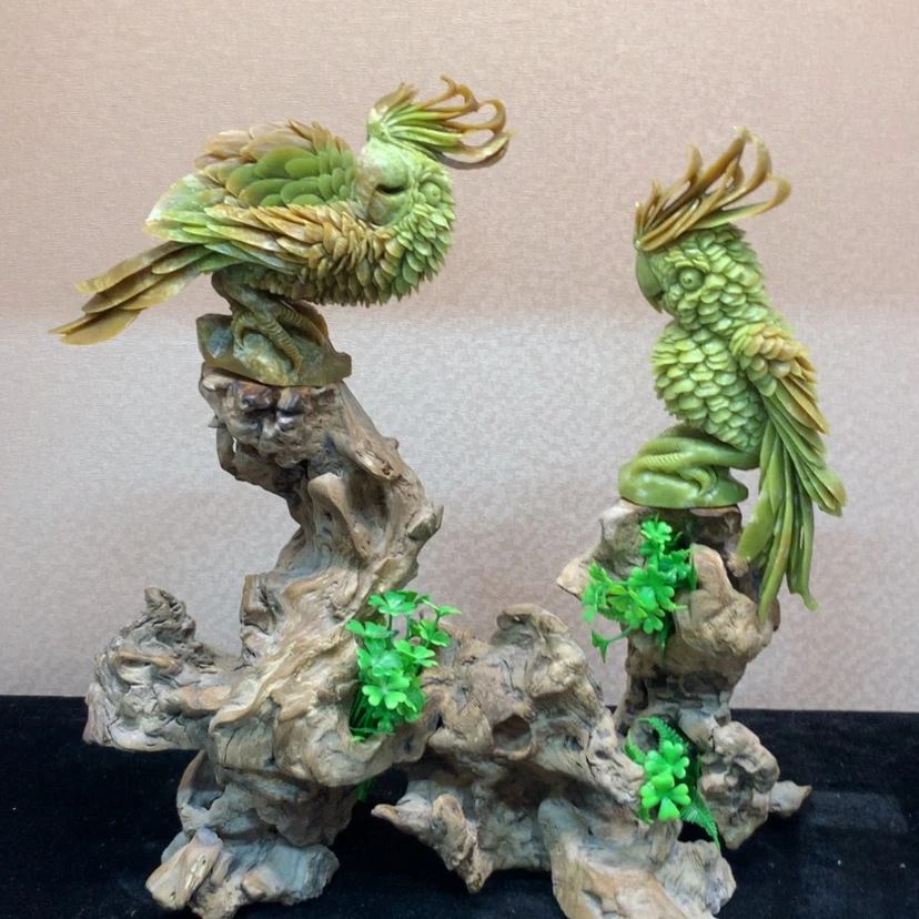 【闪购商品】未镶嵌蛇纹石玉摆件覆膜