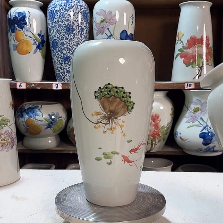 瓶大萝卜莲子新款陶瓷陶瓷