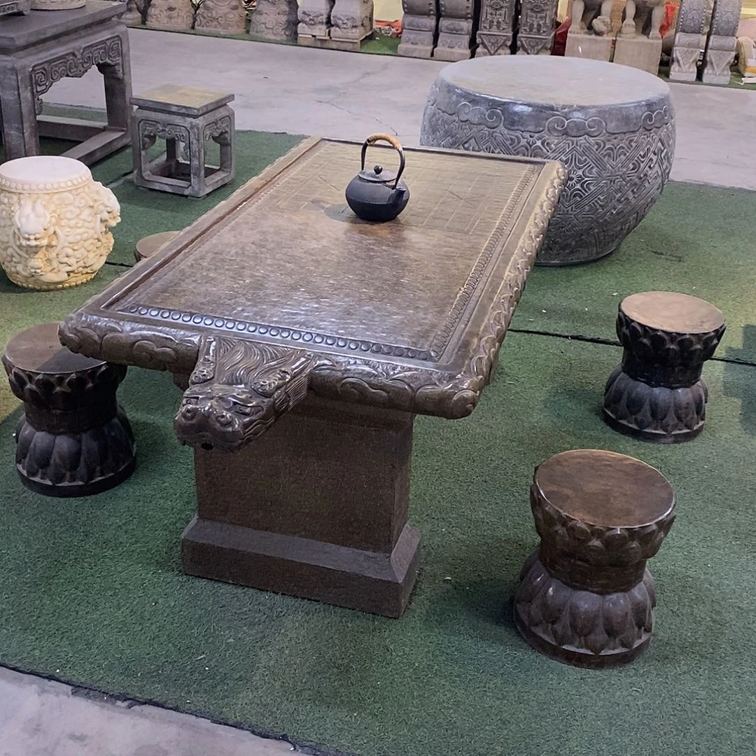 用***5青石石桌一套 包邮 不包卸车摆放