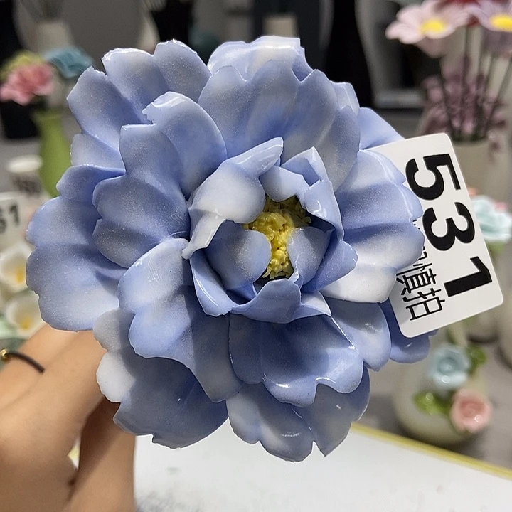 陶瓷纯手工捏花设计