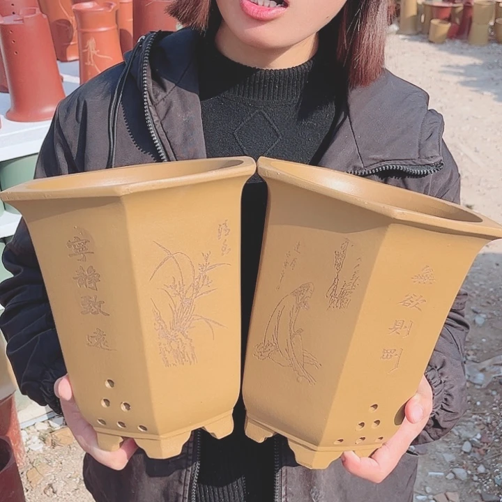 花盆紫砂宜兴紫砂精品花盆