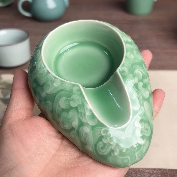 龙泉云间青瓷小米茶器