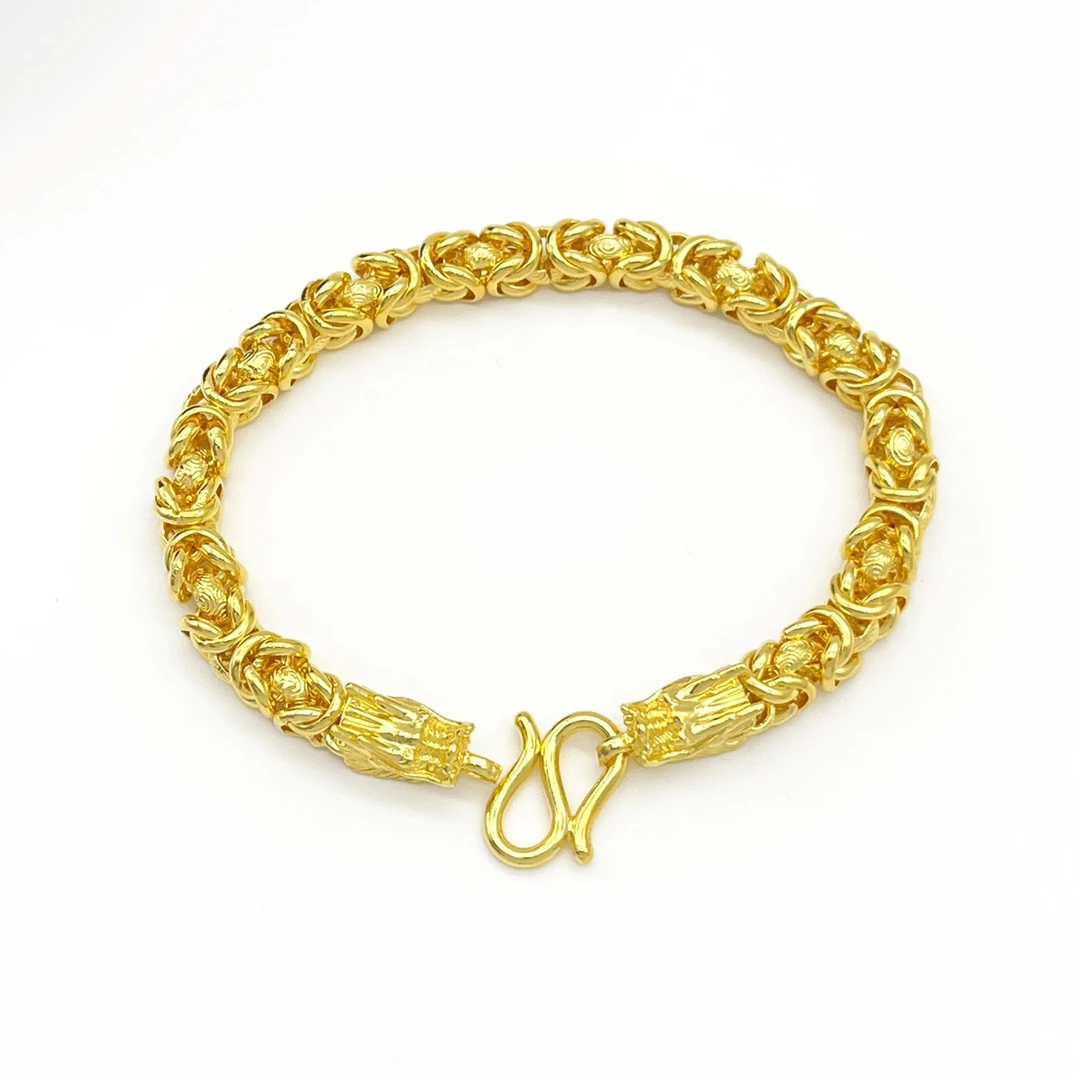 足银手链 足银手链-卡6龙骨手链（简约时尚）