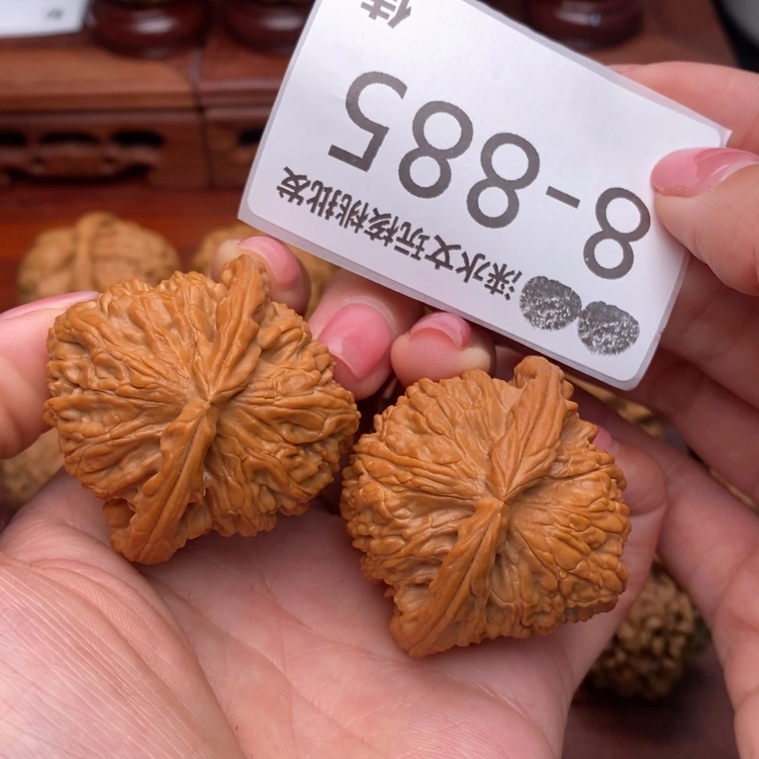 文玩核桃把件42闷白