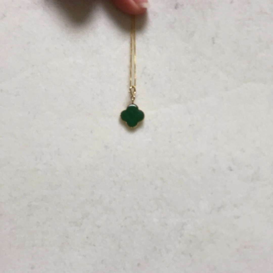 翡翠颈饰18K金镶嵌1****6简单