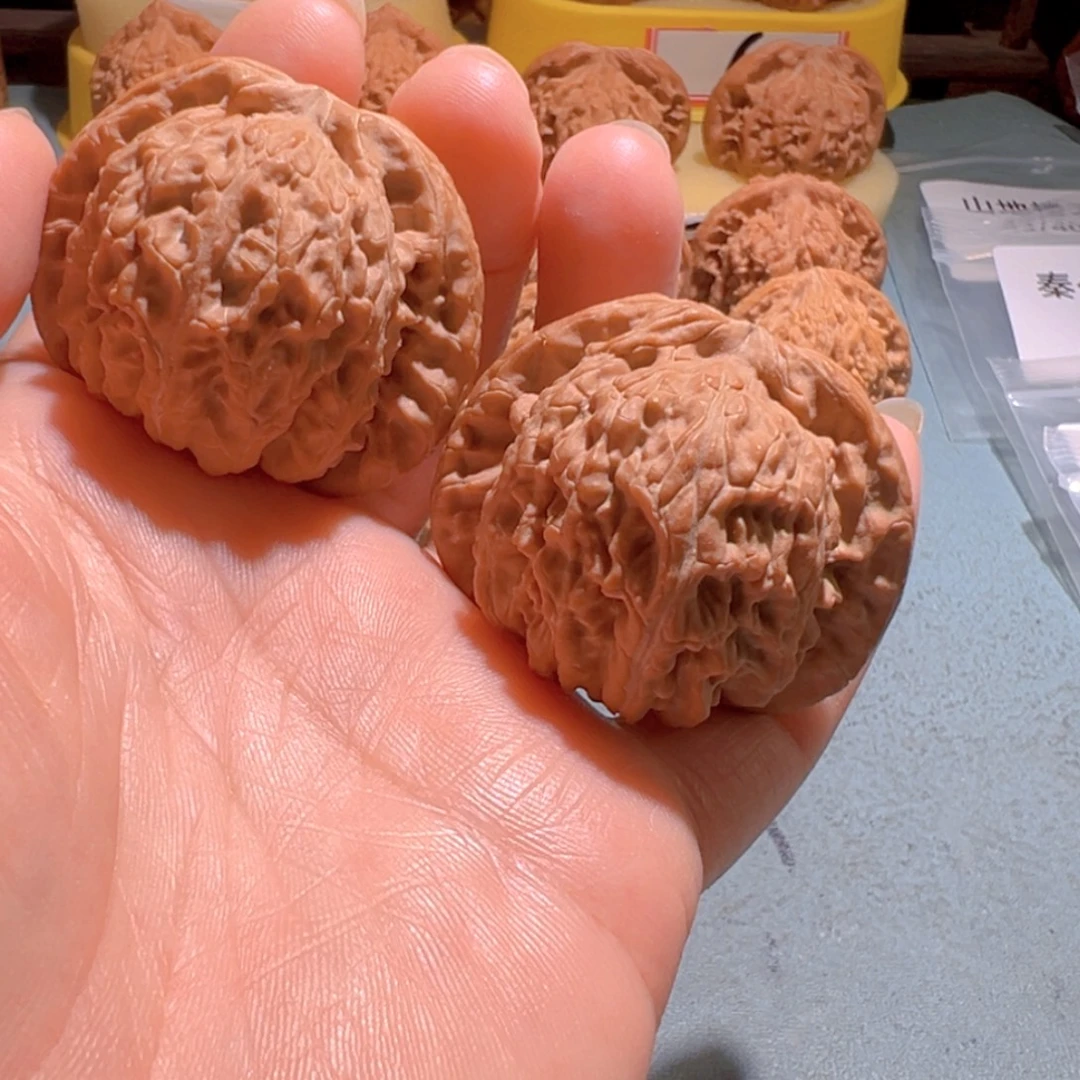 把件文玩核桃闷白45