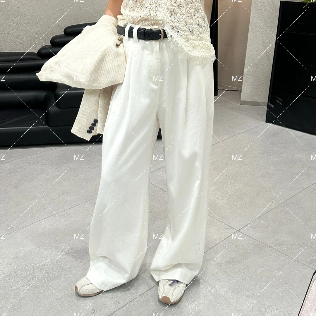 春季高腰宽松显瘦百搭垂感休闲直筒裤A773