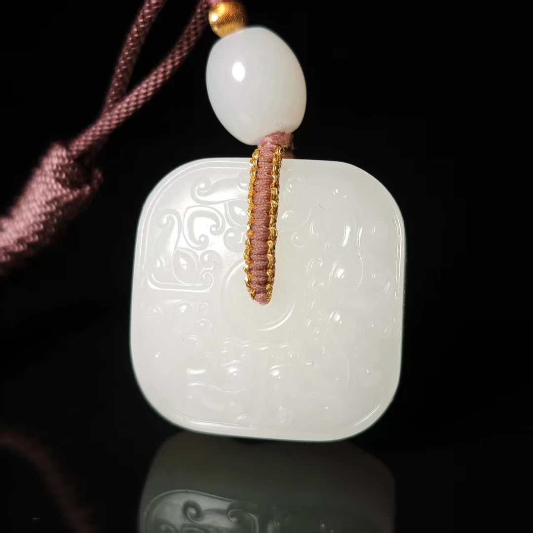 lot7111 玉琮 和田玉白玉 30.6*15.5mm 36.8g