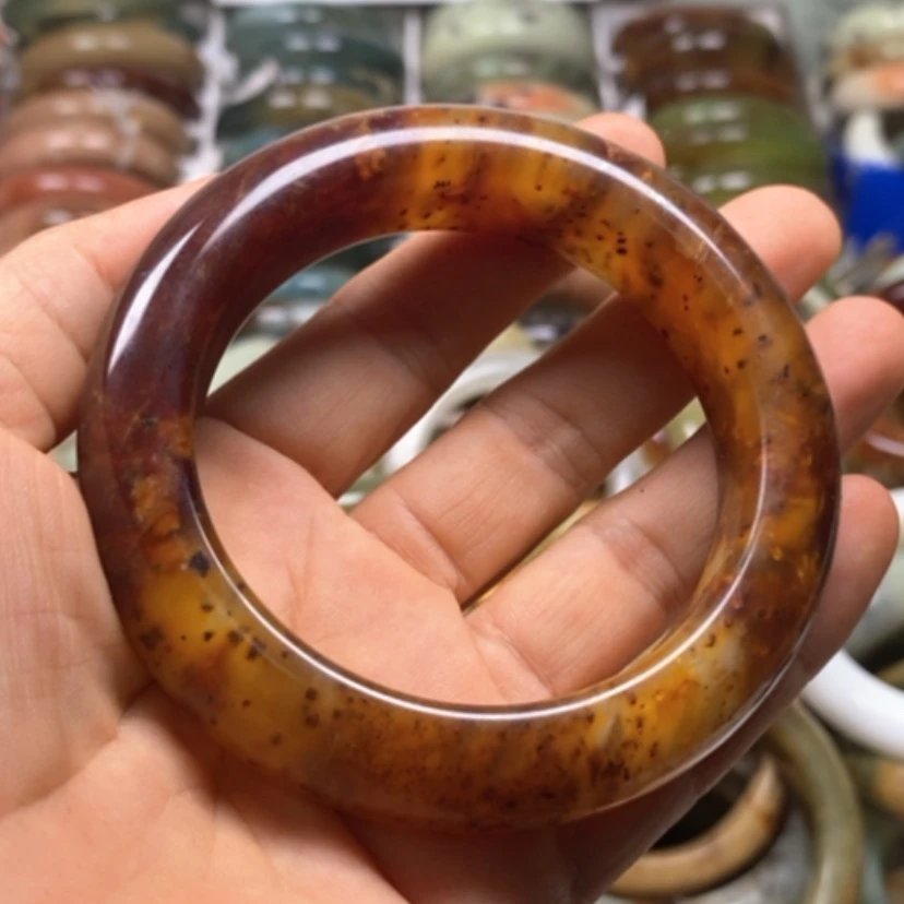【闪购商品】蛇纹石玉未镶嵌手镯仨*宝