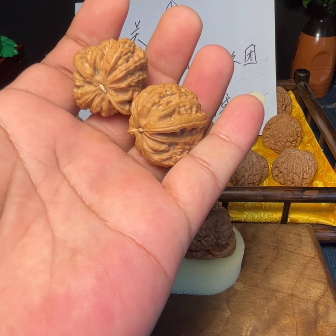 吊坠文玩核桃白狮子