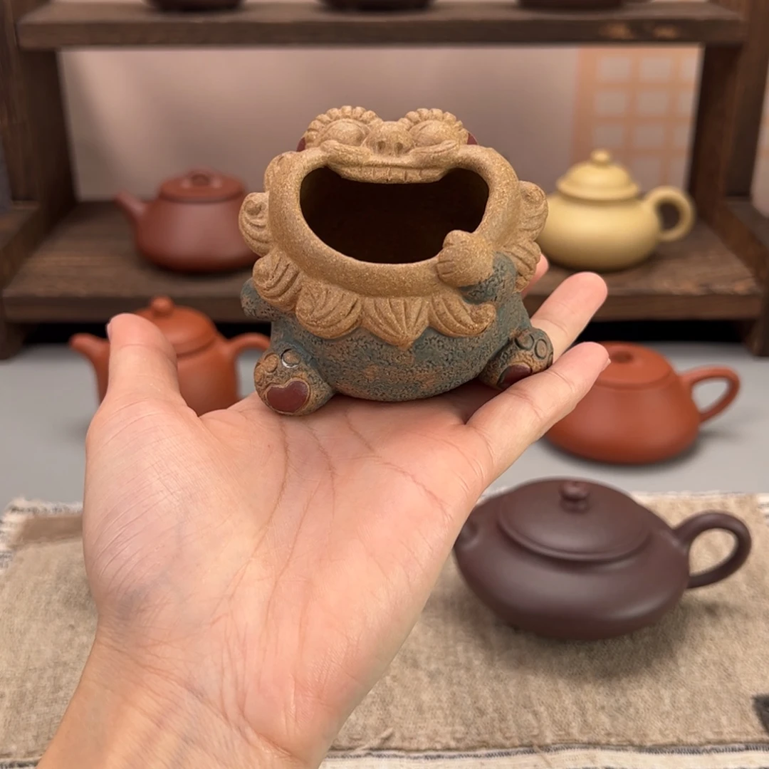 茶杯紫砂笑口常开狮子茶周边