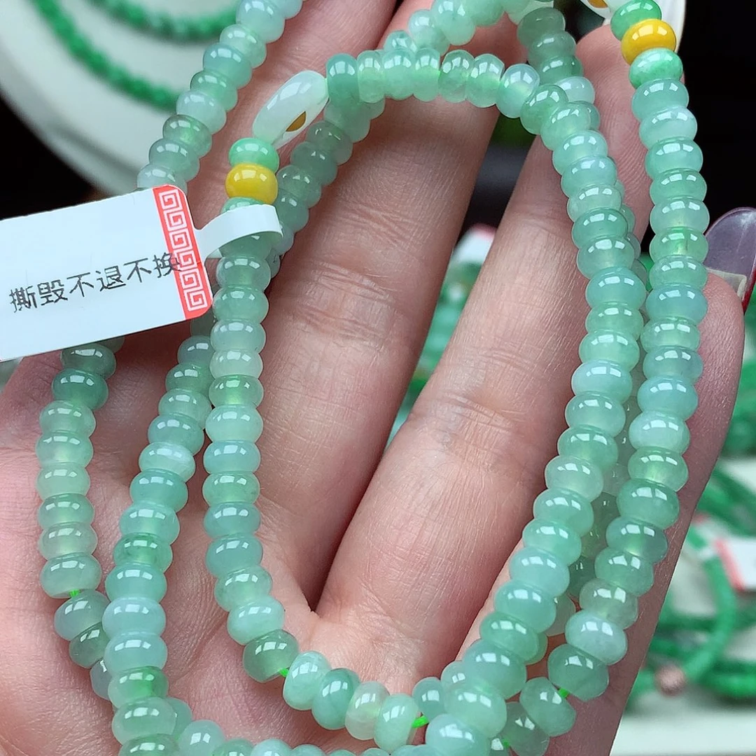 翡翠未镶嵌毛衣链