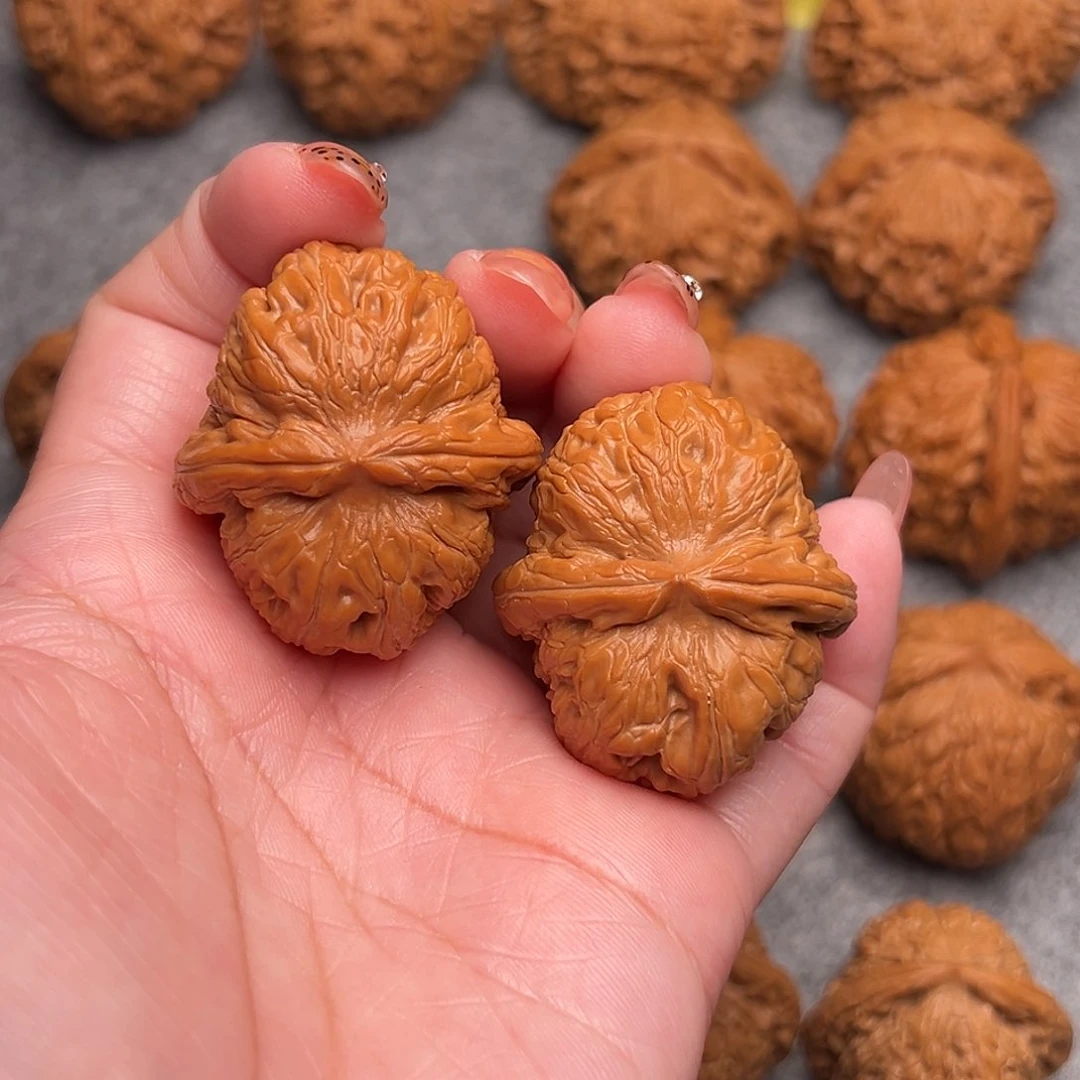 把件文玩核桃A***华精品元宝40全品