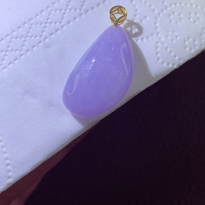 颈饰18K金镶嵌翡翠翡翠