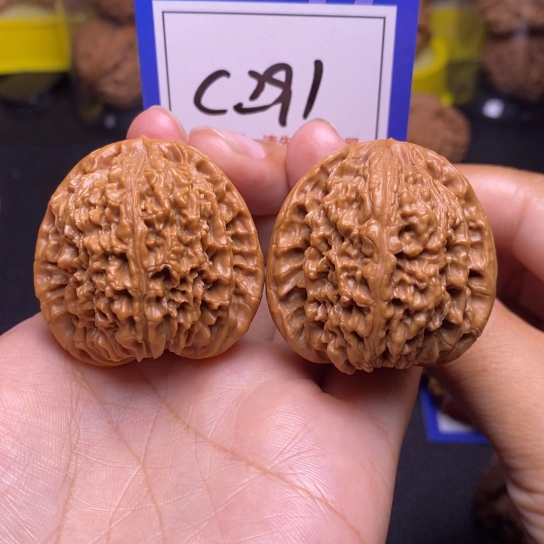 桃核把件38南疆石c291