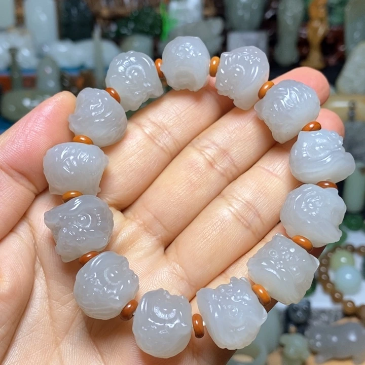 和田玉未镶嵌手链