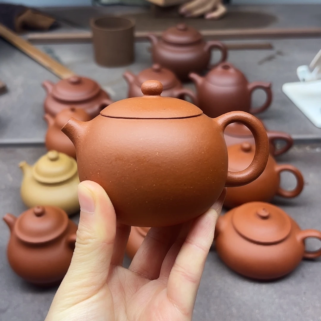 茶壶紫砂小红泥西施140cc微瑕