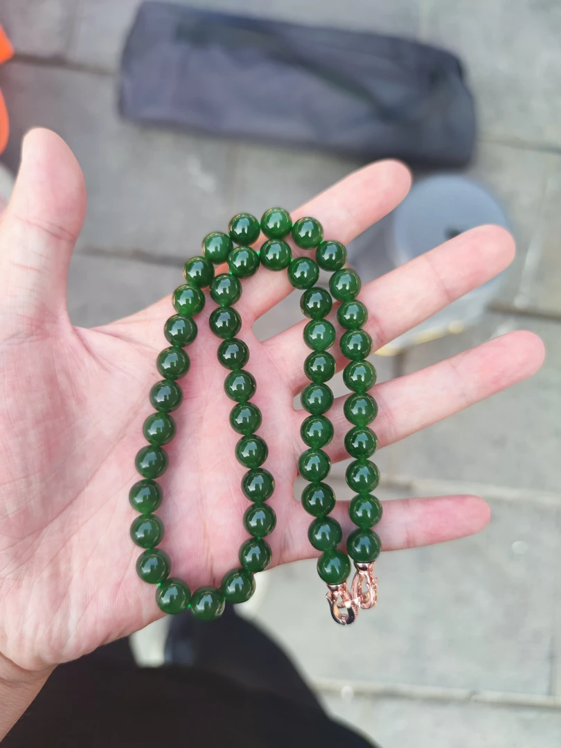 和田玉碧玉妈妈链