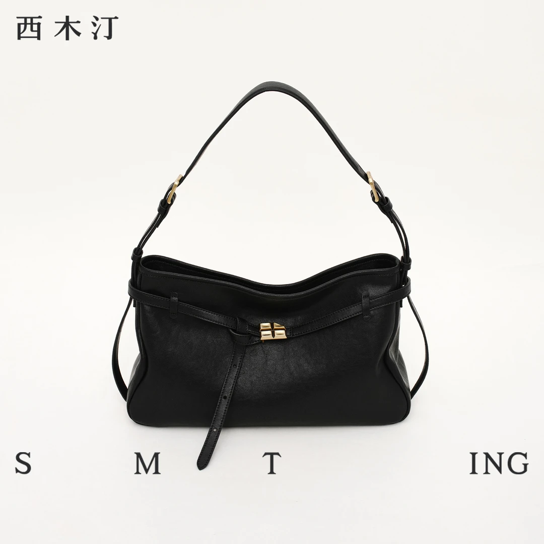 【西木汀】  新款托特包植鞣牛皮hobo包单肩腋下包通勤斜挎女包秋冬