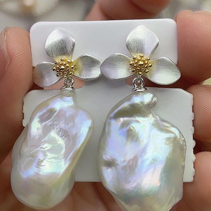 淡水珍珠耳饰未镶嵌