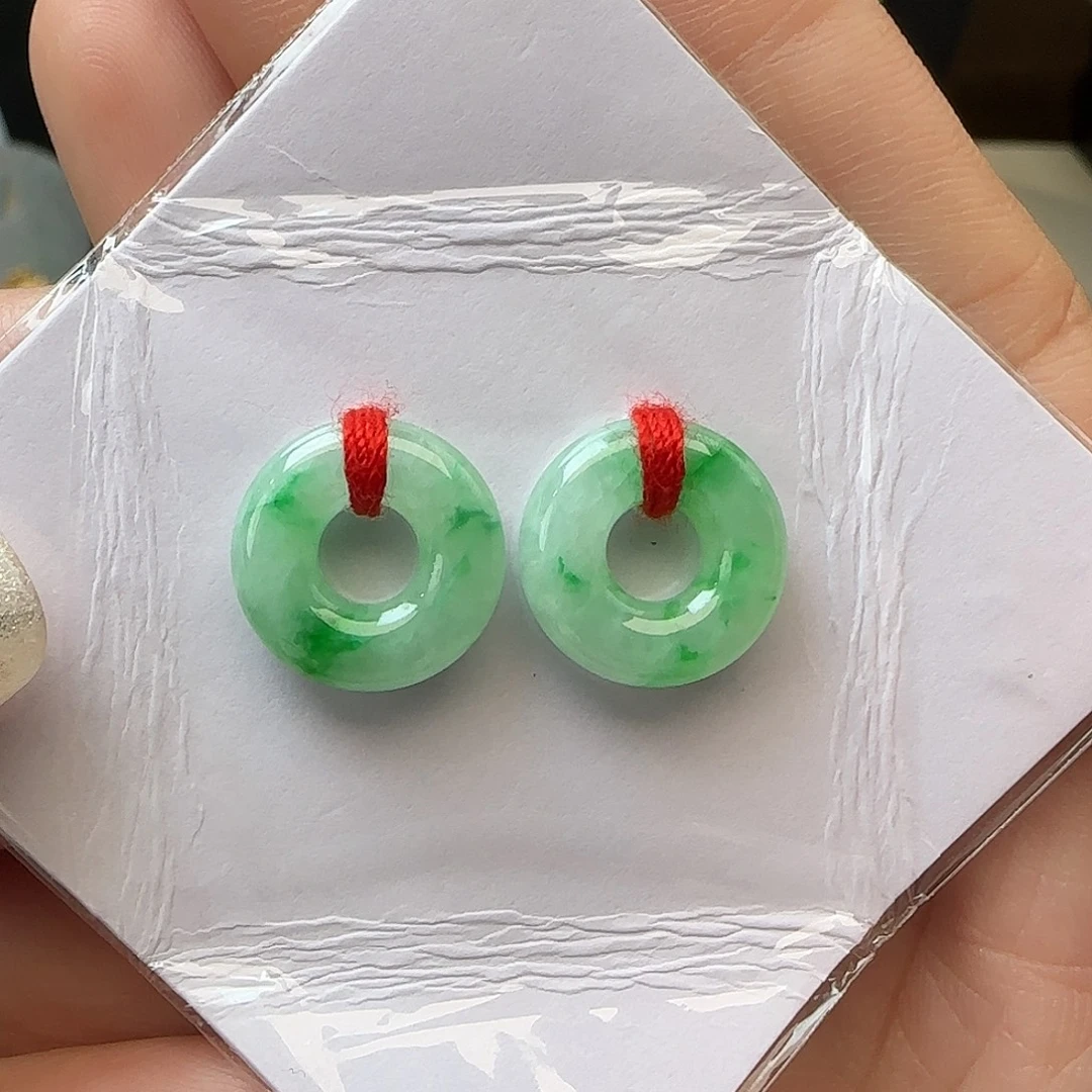 清***秋未镶嵌翡翠耳饰裸石