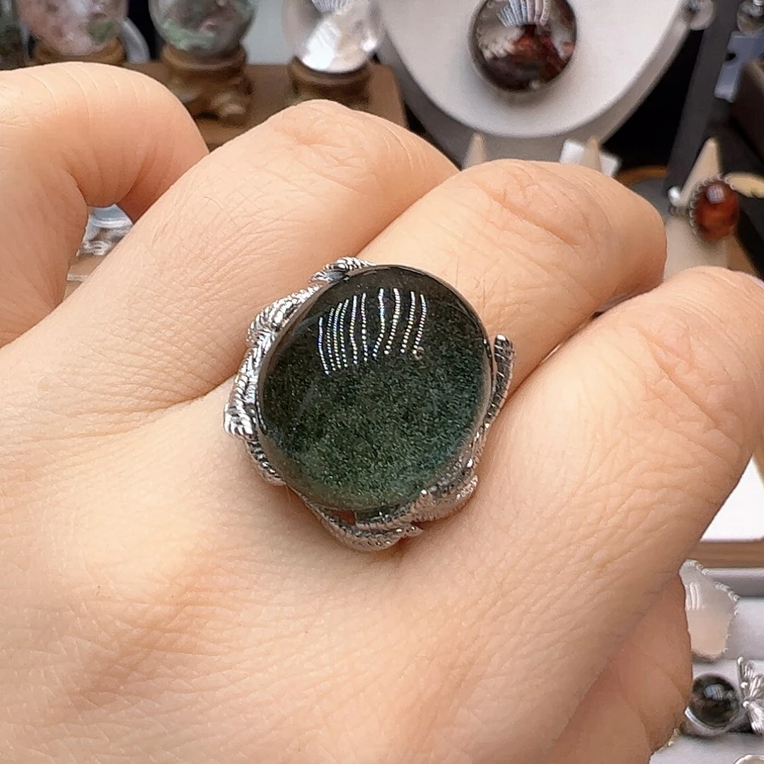 若***~水晶珠宝半成品银S925镶嵌